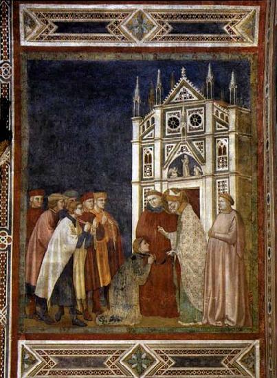 PALMERINO DI GUIDO St Nicholas Forgiving the Consul oil painting image